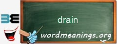 WordMeaning blackboard for drain